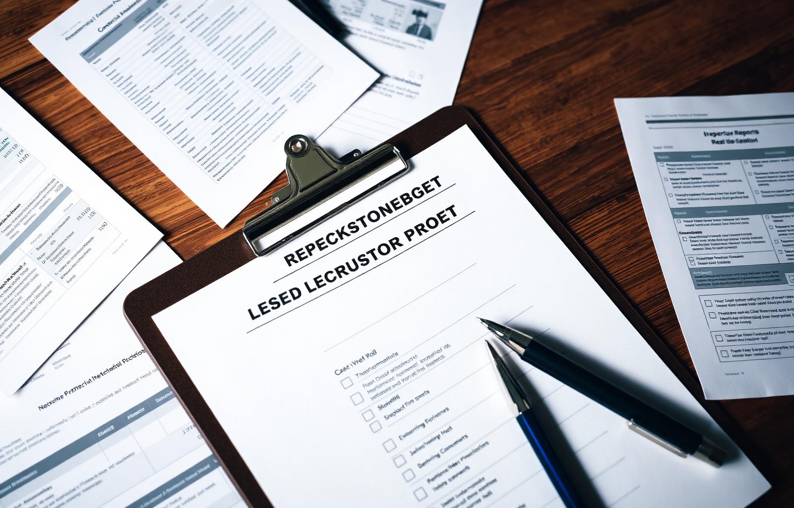 Commercial real estate sale checklist showing rent rolls, leases, operating statements, and property reports.